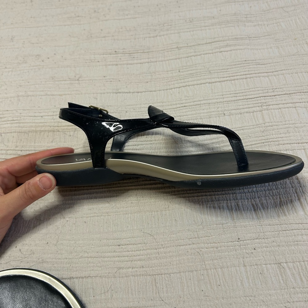 Black Vaneli Sandals Sz 7 - Picture 5 of 6